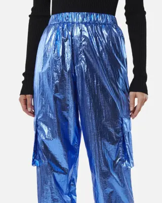 Pantalon Eminem bleu métallisé – Karma Koma — photo 3