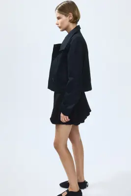 Trench-coat court - Gris foncé — photo 5