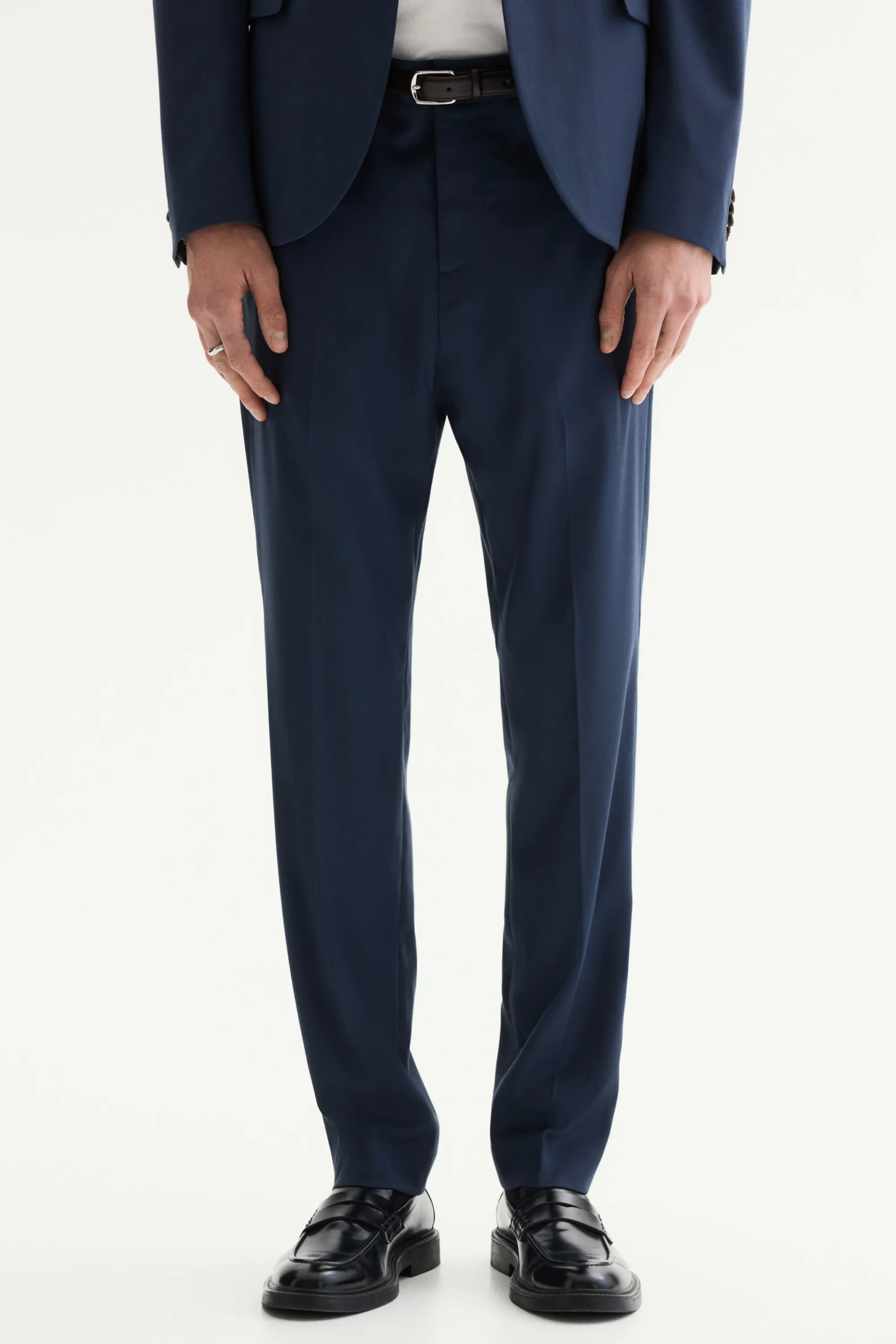 Pantalon de costume Slim Fit - Bleu foncé
