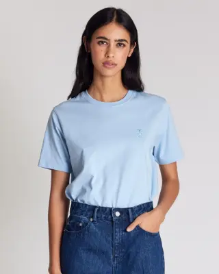 Tee-shirt Bree brodé bleu ciel — photo 5