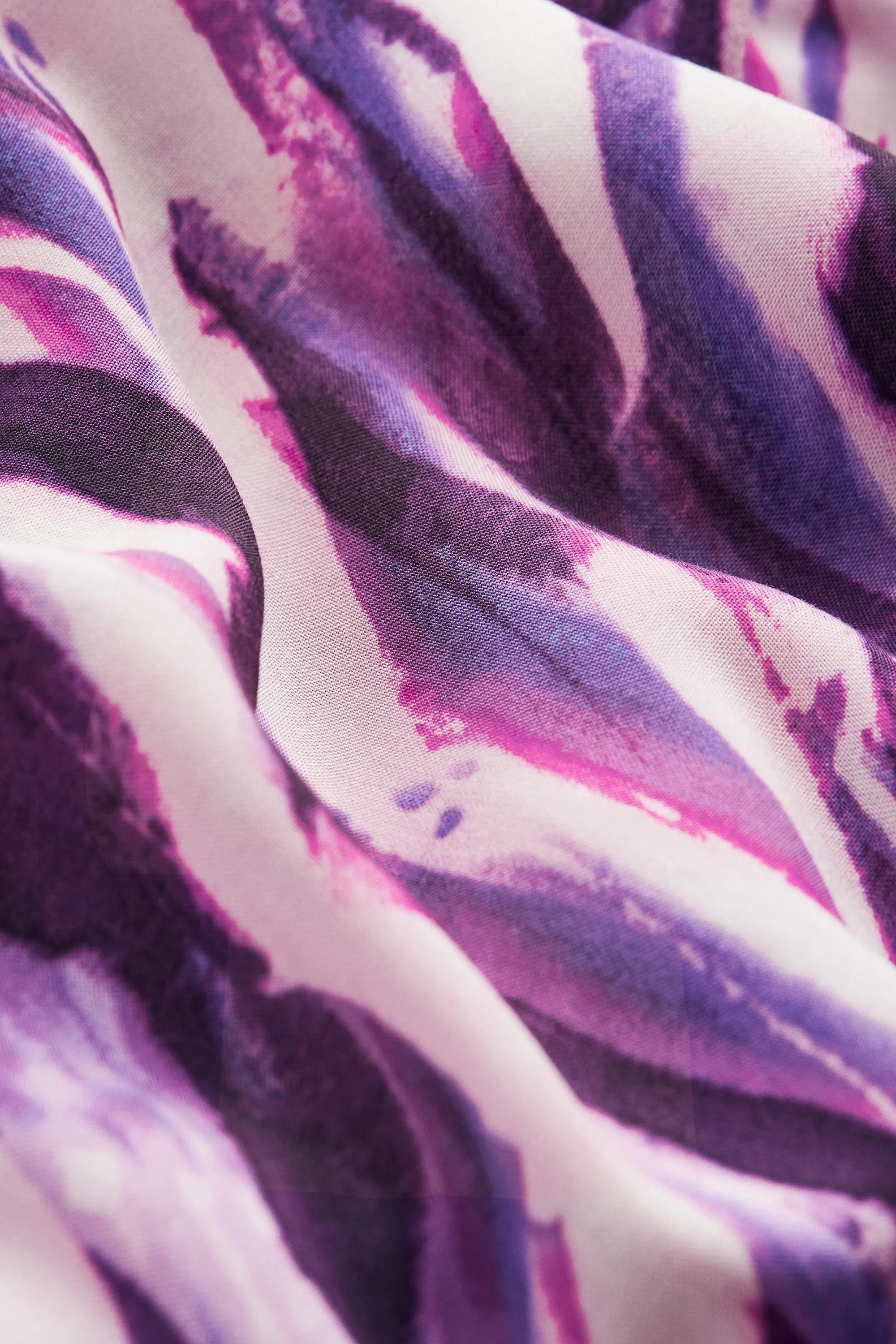 MAMA Robe avec détail noué - Violet/motif