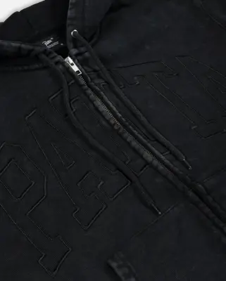 Loopback Logo Zip Hooded Sweater Moonless Night — photo 4