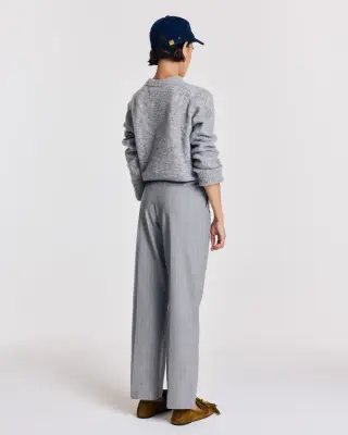 Pantalon Orlando rayures gris et beige — photo 4