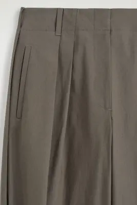 PANTALON À PLIS FUSELÉ WORKWEAR - BRUN — photo 5