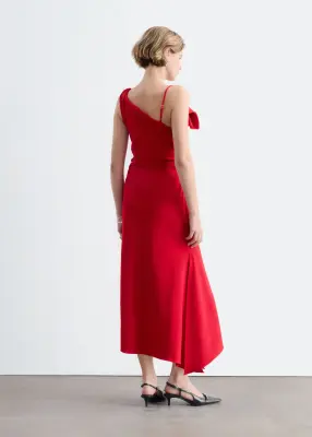 Robe à bretelle torsadée - Rouge — photo 5