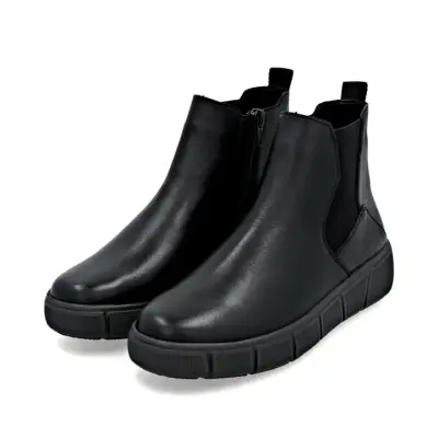 Bottines Remonte D1T71-01 Noires - Lacets Grande Pointure Femme — photo 3