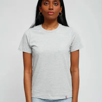 T-shirt Mauricette gris chiné — photo 2