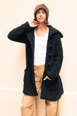 Manteau en Alpaga Bouclette — photo 1