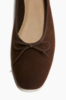 Ballerines en cuir - Marron foncé — photo 2
