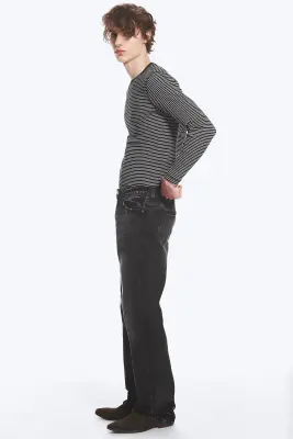Jean bootcut standard taille basse Sky - Empire Black - Noir — photo 4