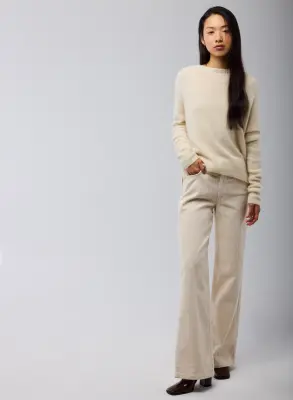 Pull Milk Col Rond Manches Longues en Raccoon/ Polyamide — photo 5
