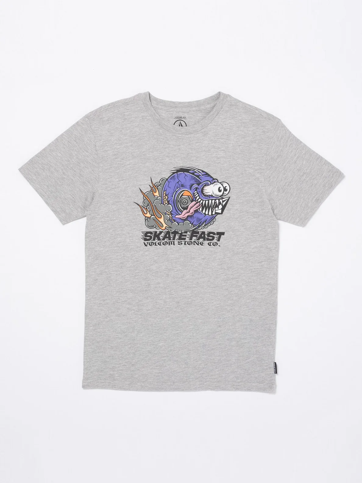 T-shirt enfant volcom skate fast – heather grey