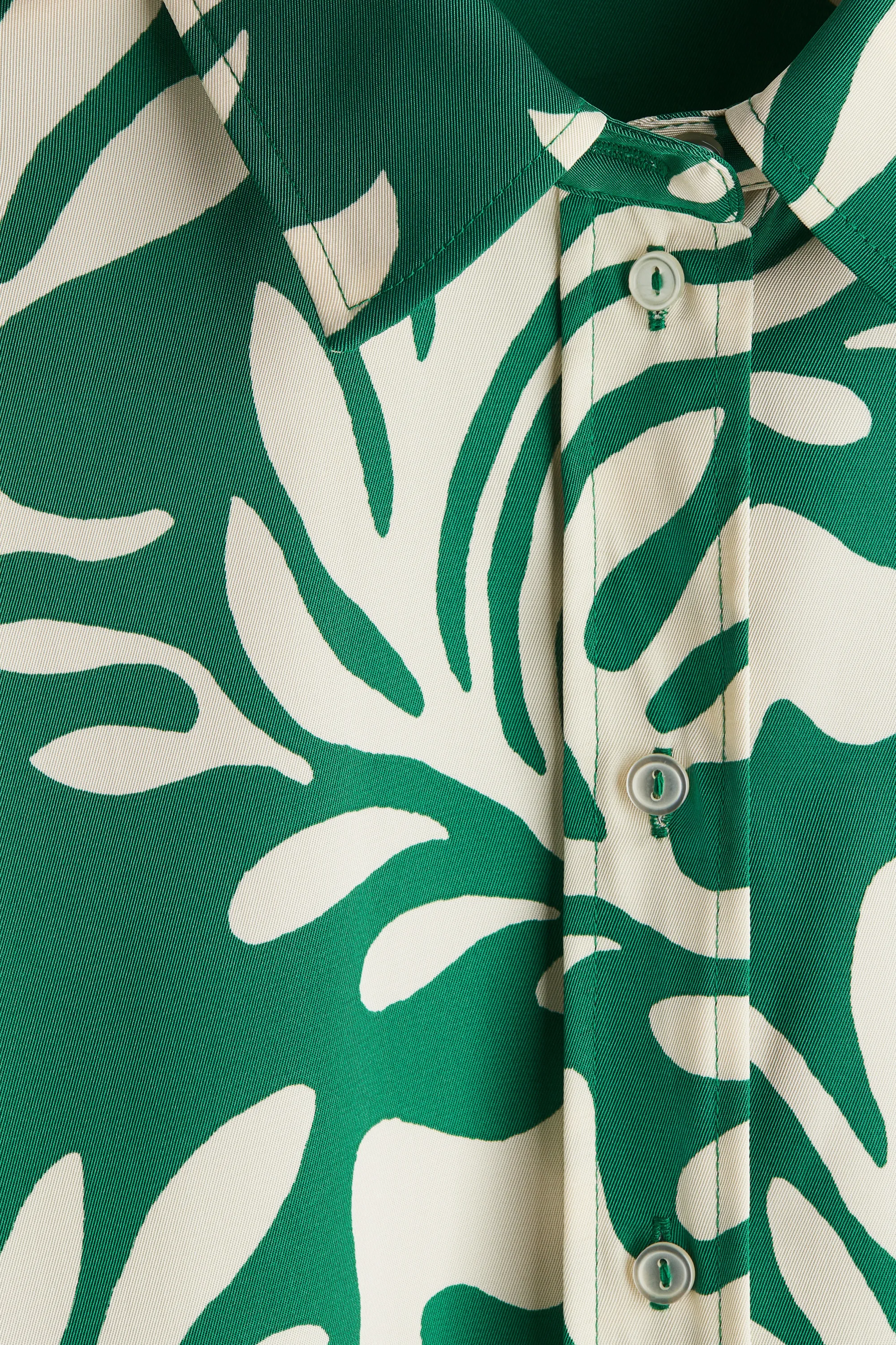 Chemise en twill - Vert/motif