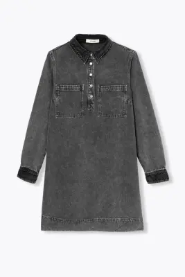 Robe courte en jean Femme