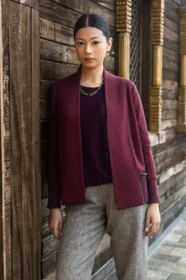 Veste en laine double-fil — photo 3