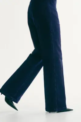 Straight High Jeans - Bleu denim foncé — photo 2