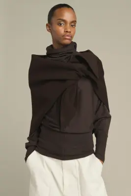 CAPE JAMELIA MARRON FONCÉ — photo 2