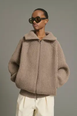 VESTE JASPER BEIGE CHINÉ — photo 4