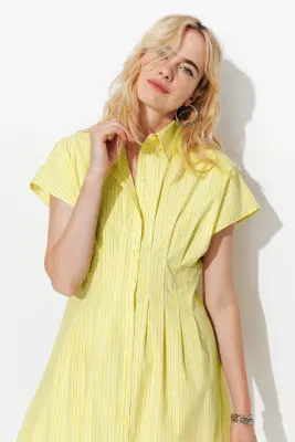 Robe-chemise rayée Femme — photo 5