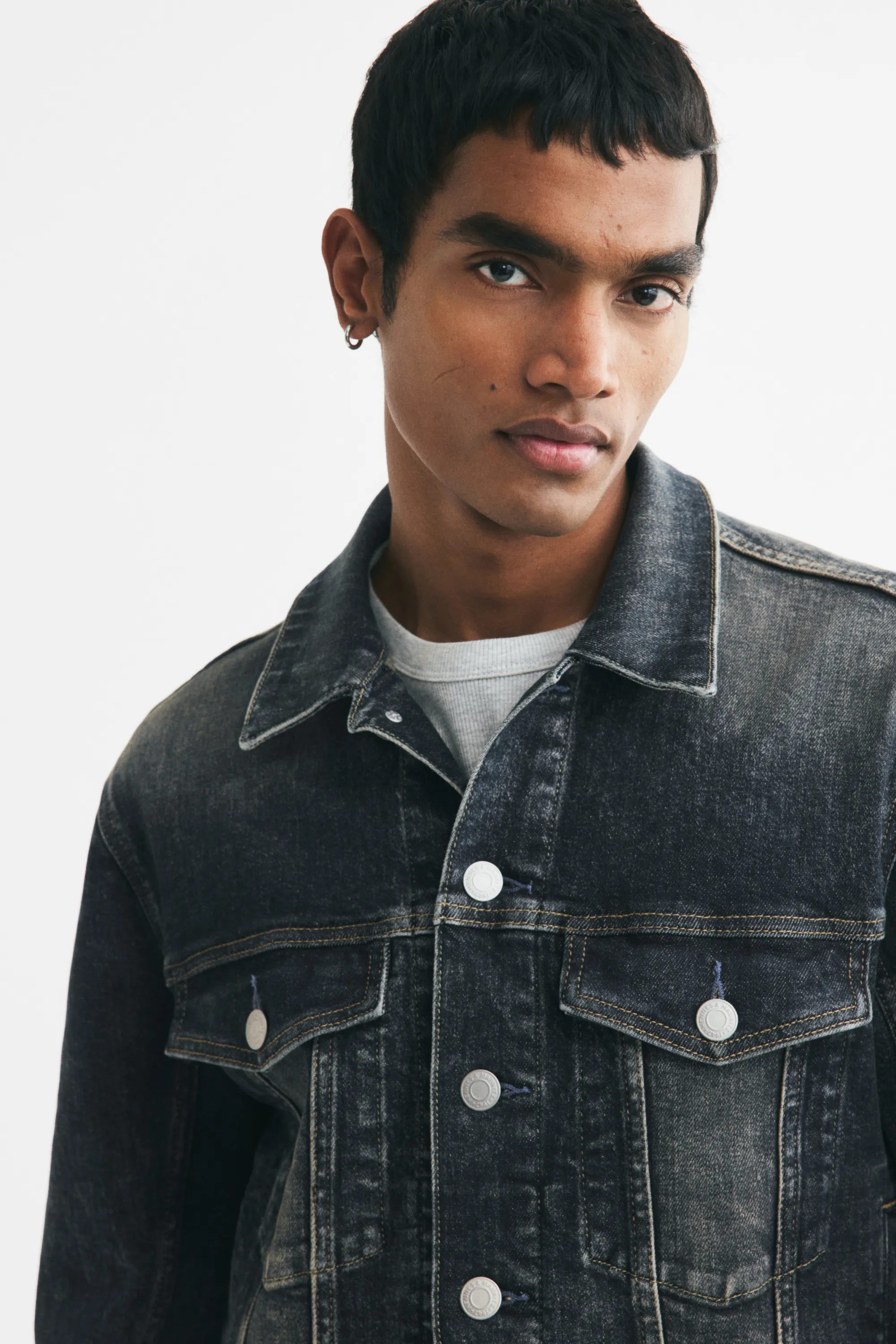 Veste Trucker en denim - Bleu denim