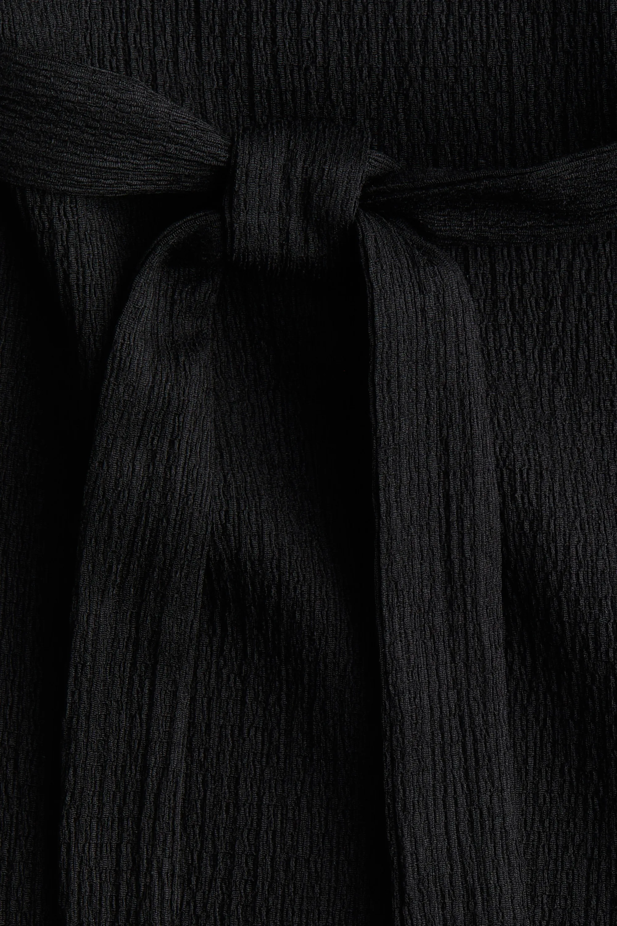 Combi-pantalon avec ceinture à nouer - Noir