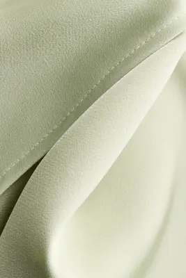 Robe à bretelles fines en satin - Vert pâle — photo 3