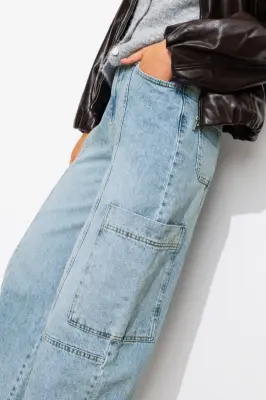 Jean balloon cargo Femme — photo 5