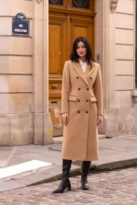 Frederick Wool Coat - Beige — photo 1