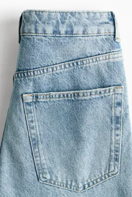 Barrel High Waist Ankle Jeans - Bleu denim clair — photo 4