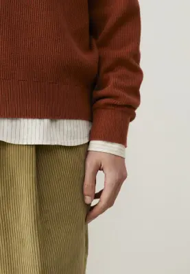 Le pull texturé - Terracotta — photo 5