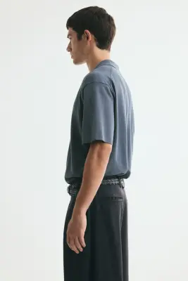 Polo Relaxed Fit - Turquoise foncé — photo 4