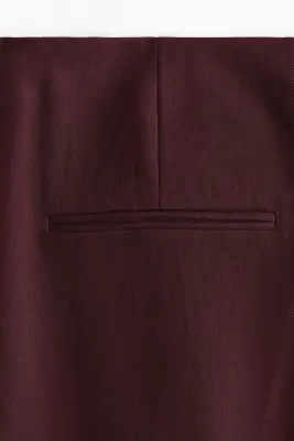 Pantalon barrel avec boutons - Marron foncé — photo 5