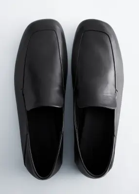 Mocassins en cuir - Noir — photo 4