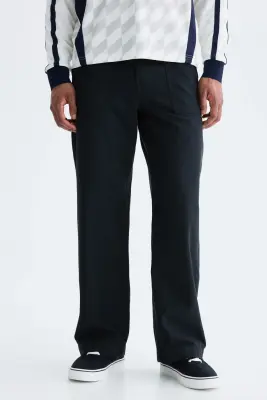 Pantalon Relaxed Fit en twill - Noir — photo 1