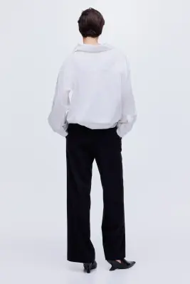 Pantalon large - Noir — photo 2