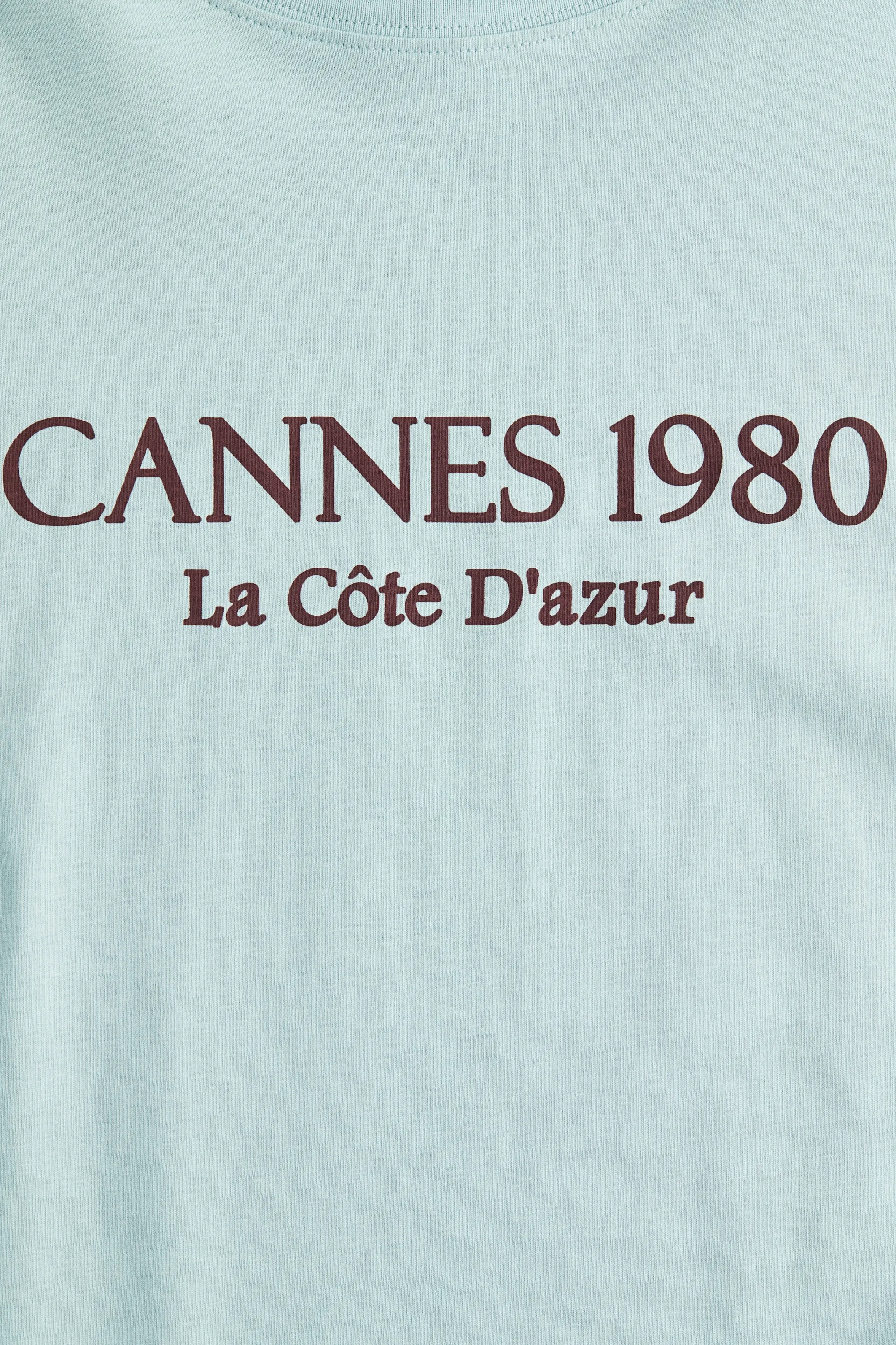 T-shirt oversize - Turquoise clair/Cannes