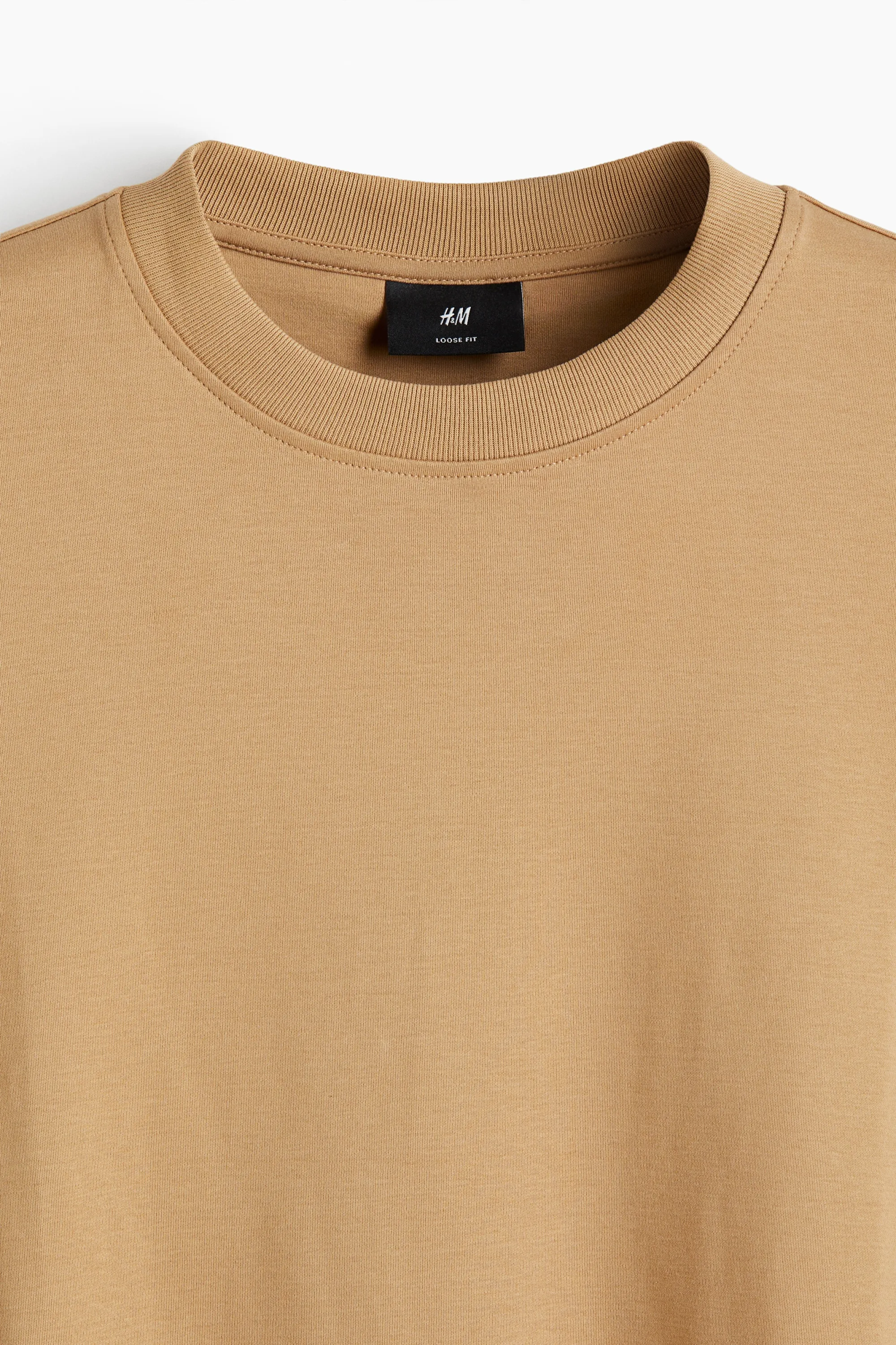 T-shirt boxy Loose Fit - Beige