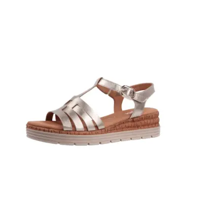 Sandales Gabor 62.701.82 Dorées - Cuir Velcro Confort Grande Pointure Femme — photo 1