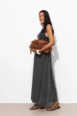 Robe en crochet et jersey — photo 3