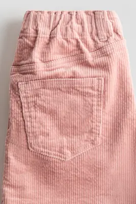 Jupe en velours côtelé - Vieux rose — photo 2