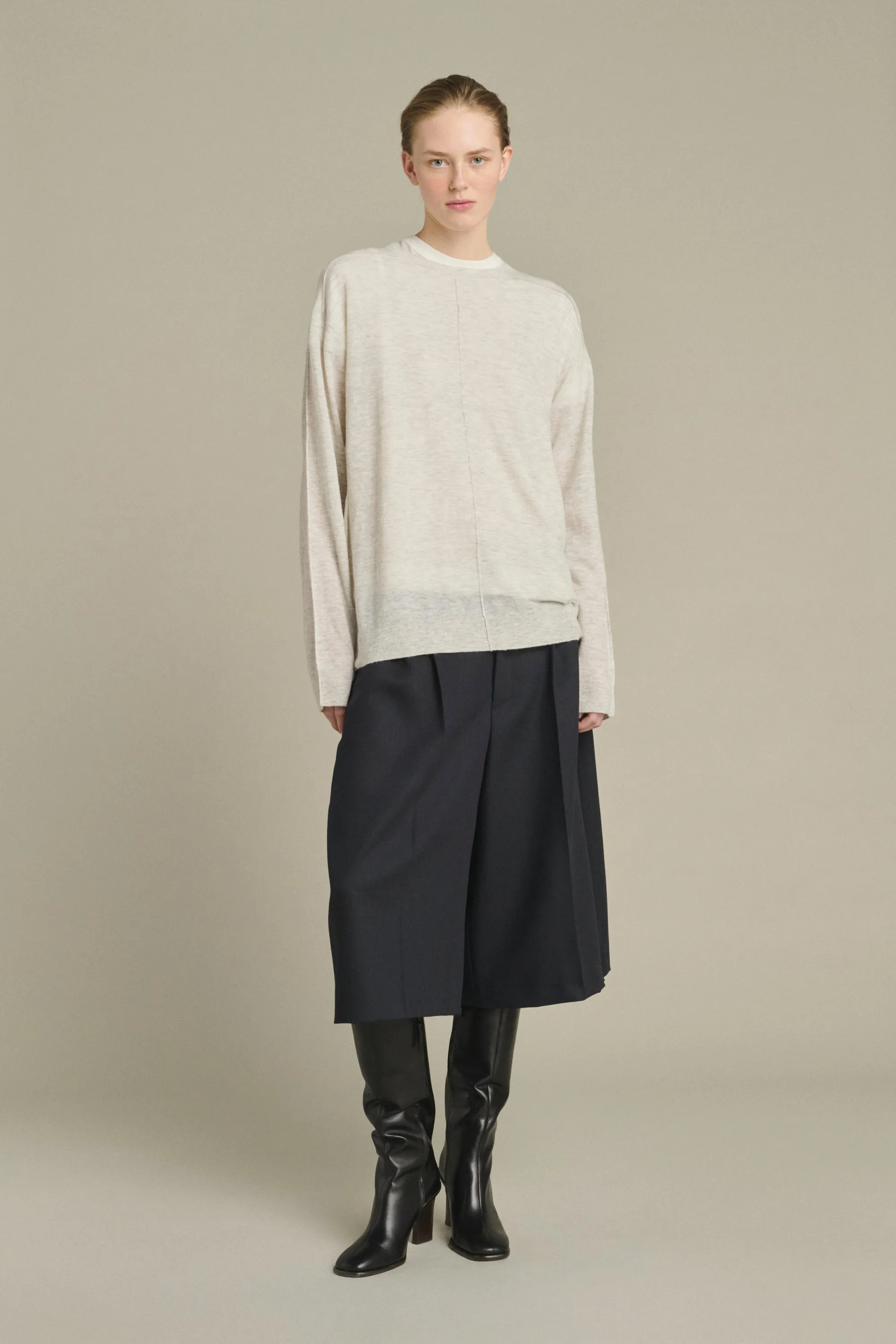 PULL KHLOE GRIS CLAIR