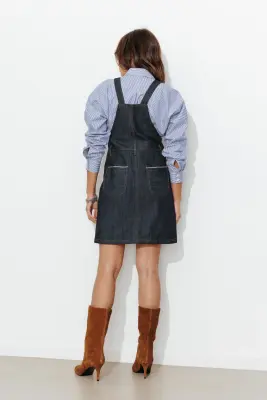 Robe en jean selvedge Femme — photo 4