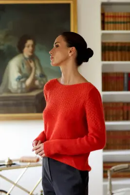 Evie Mohair Sweater - Terracotta — photo 2