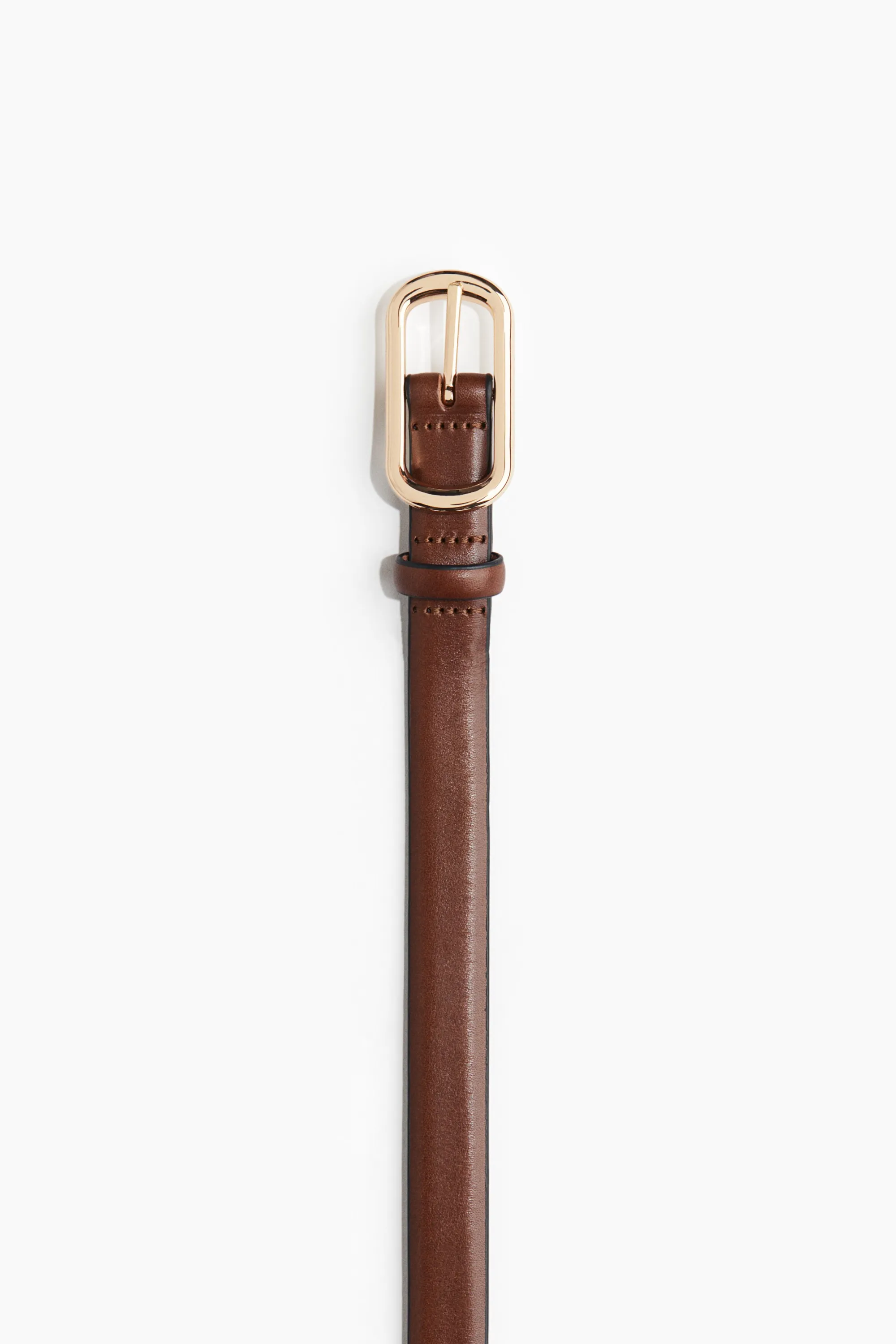 Ceinture en cuir fendu - Marron