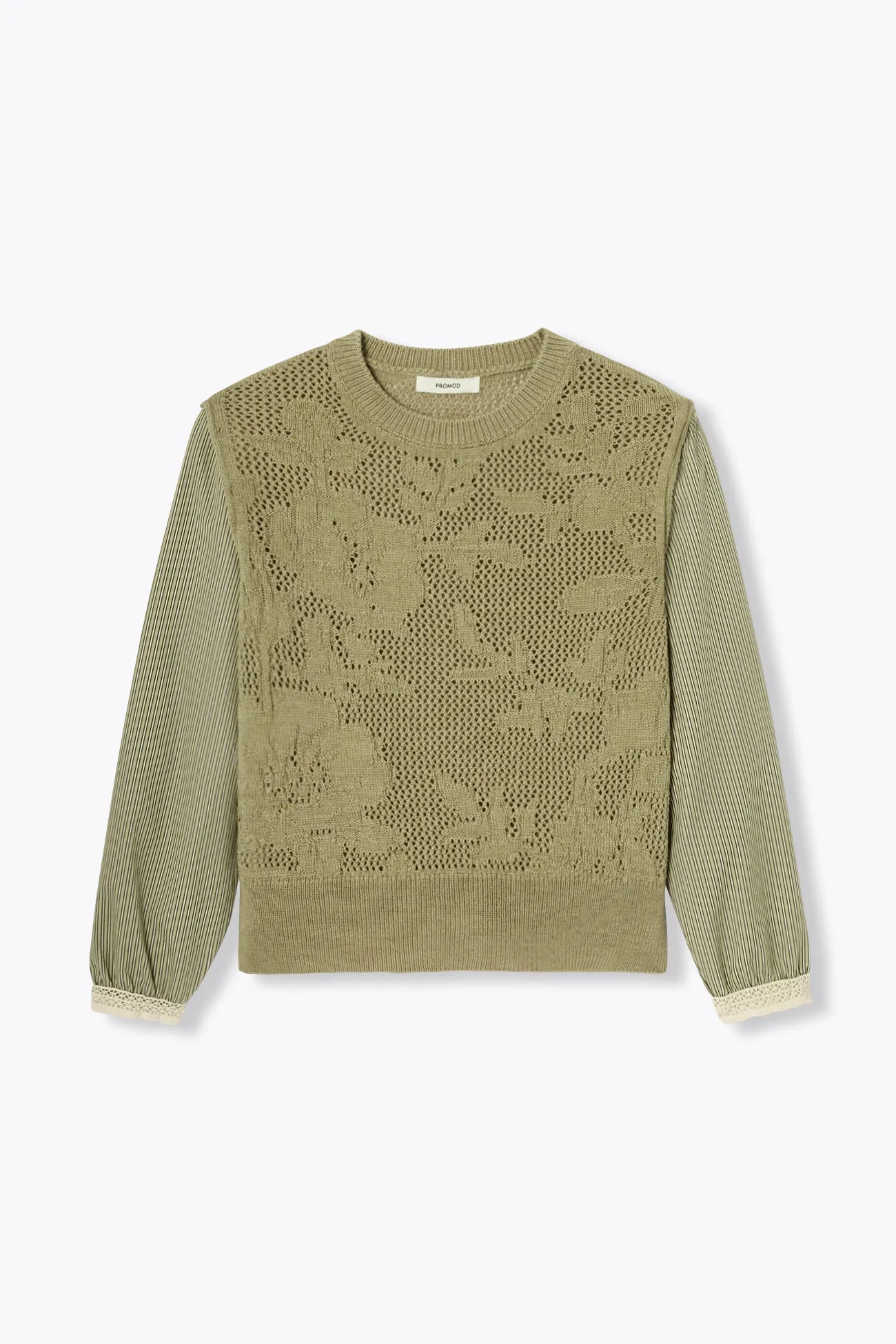 Pull à effet superposé Femme