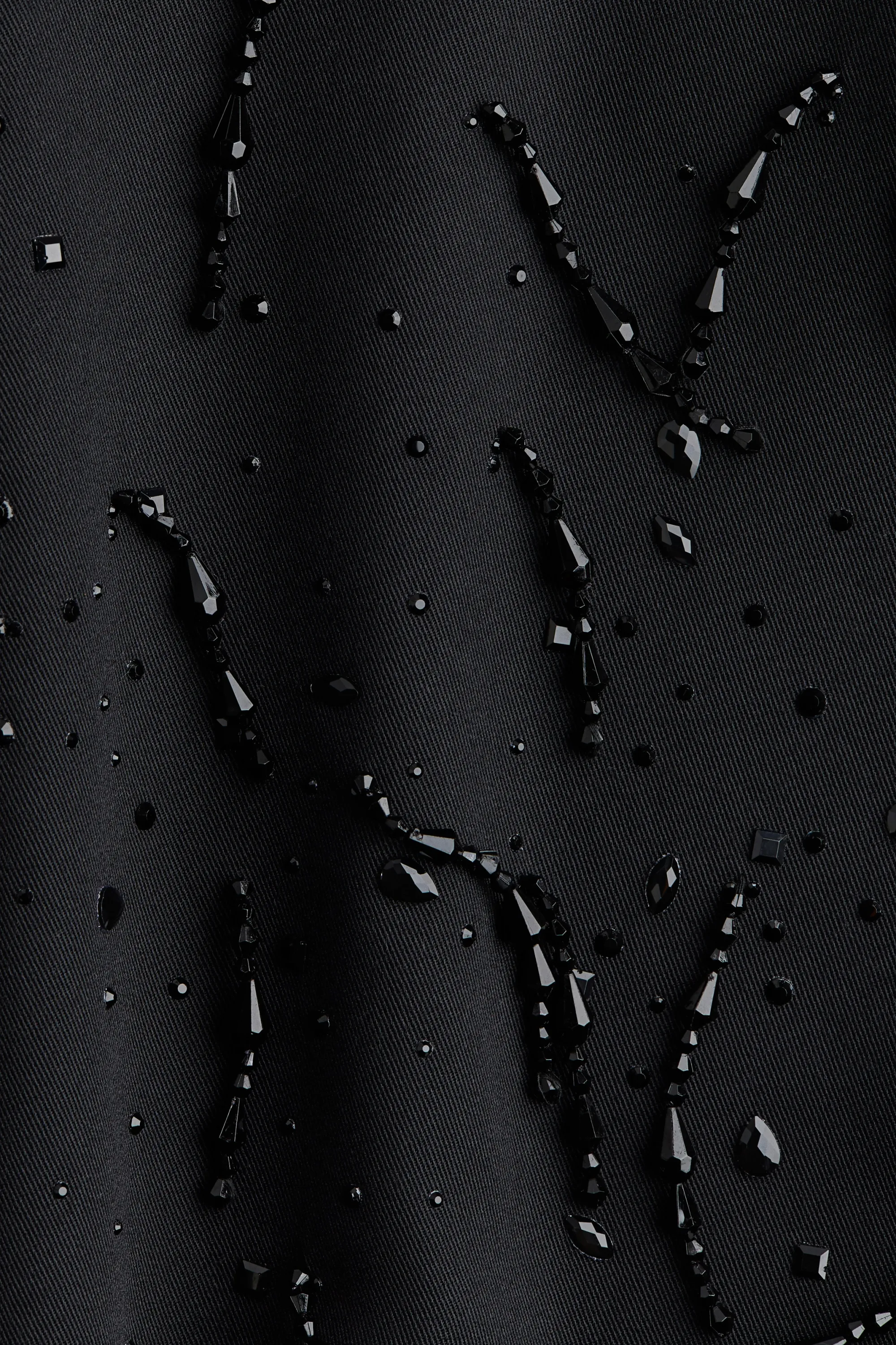 Top bandeau ornementé - Noir