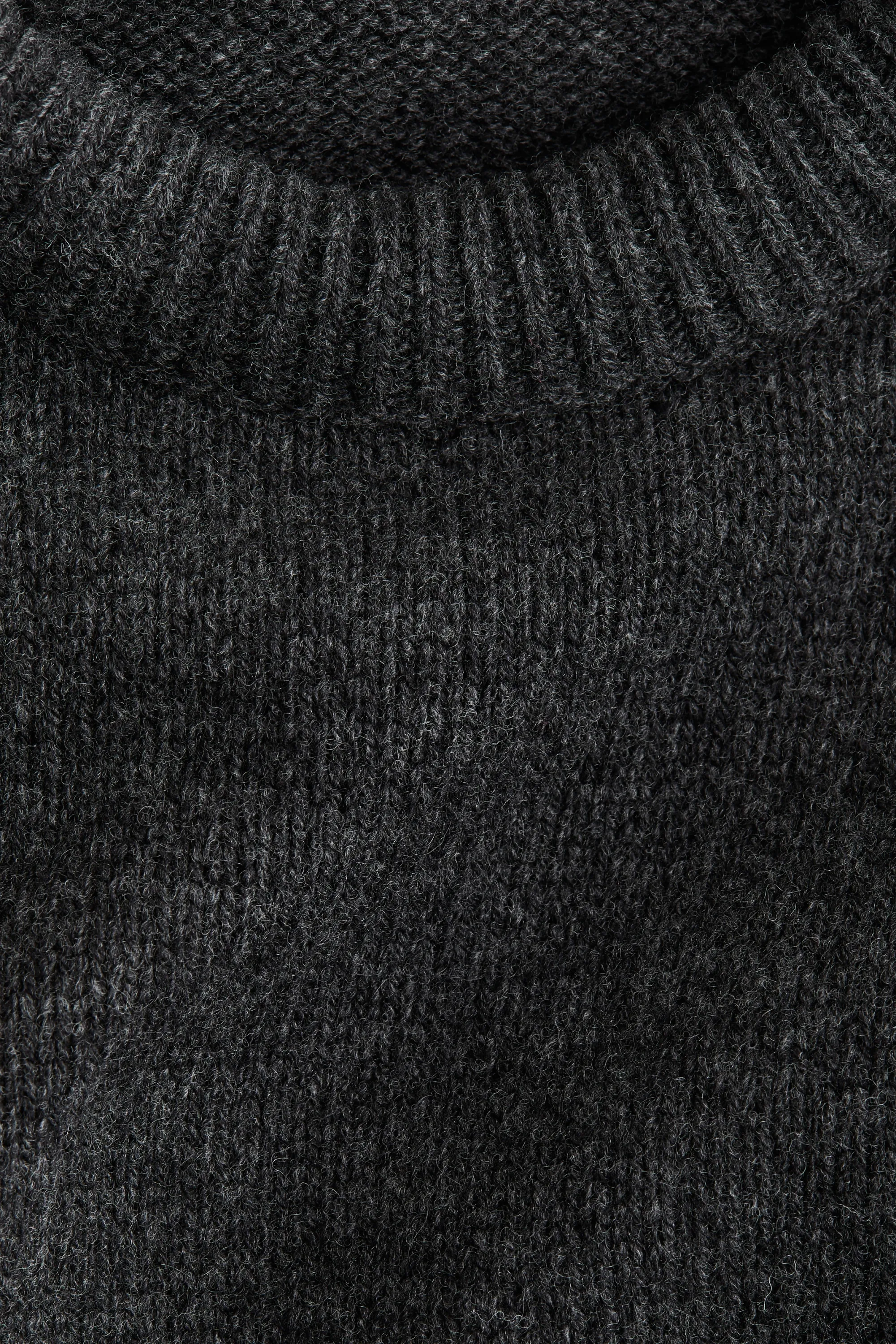 Pull en laine - Gris foncé chiné
