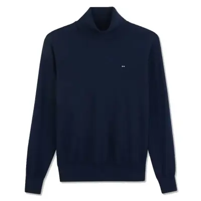 EDEN PARK PULL COL ROULE Marine — photo 3