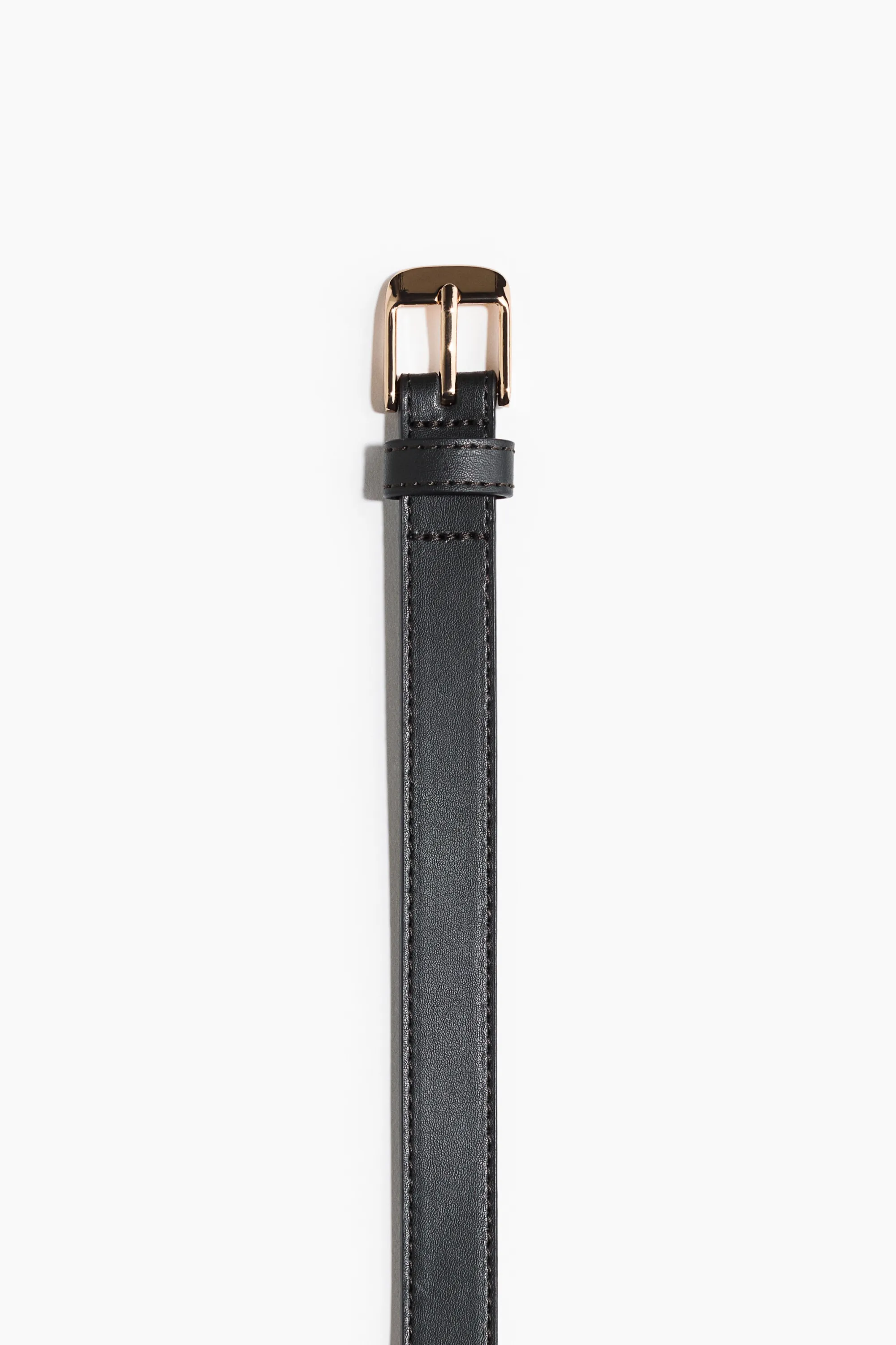 Ceinture en cuir fendu - Vert foncé