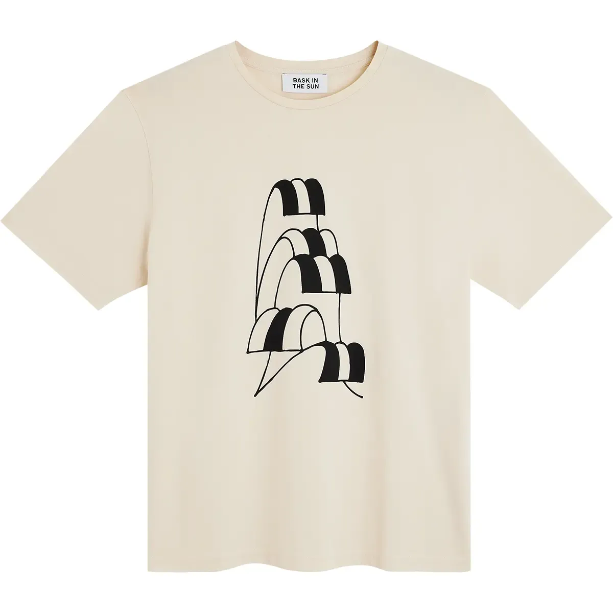Bask in the Sun – T-shirt Wave Ivory